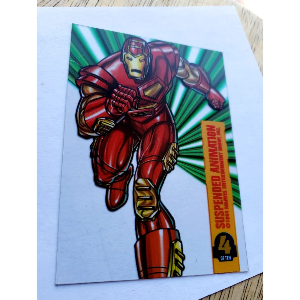 1994 Fleer Marvel Universe IRON MAN Suspended Animation Insert Card #4/10